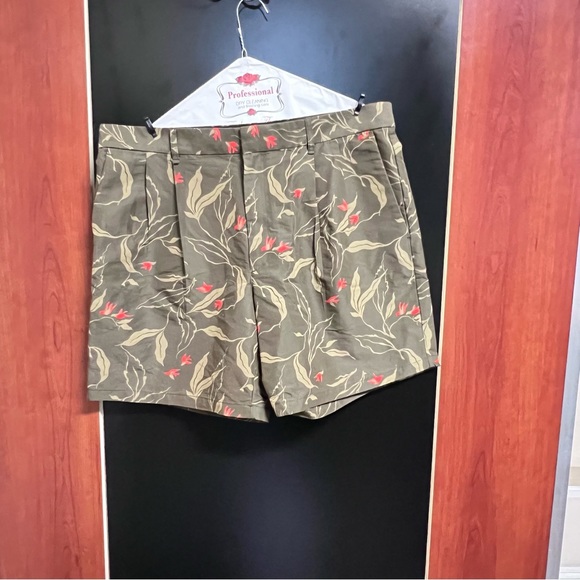 RAG & BONE Jackson Short Army Floral Men's Orange Birds Size 36 - Picture 8 of 12